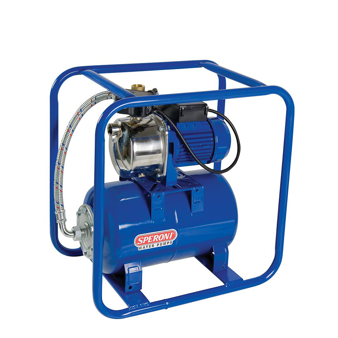 Speroni Blue CAM88/25 Self-Priming Jet Pump- in tubular frame