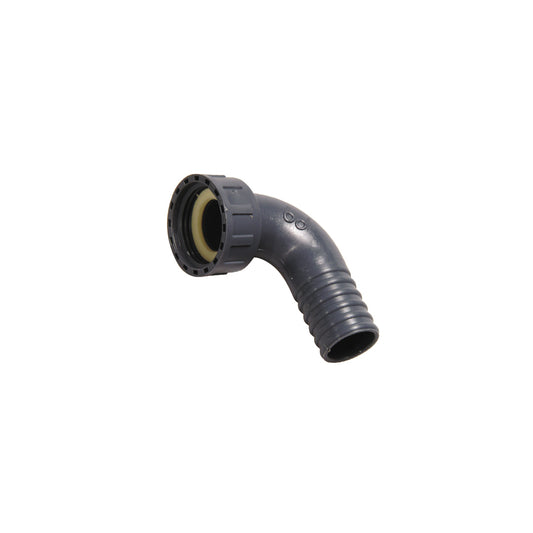 Elbow Hose tail - Polypropylene grey