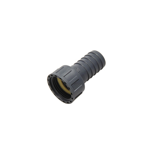 Hose tail c/w female BSP swivel - Polypropylene (grey)