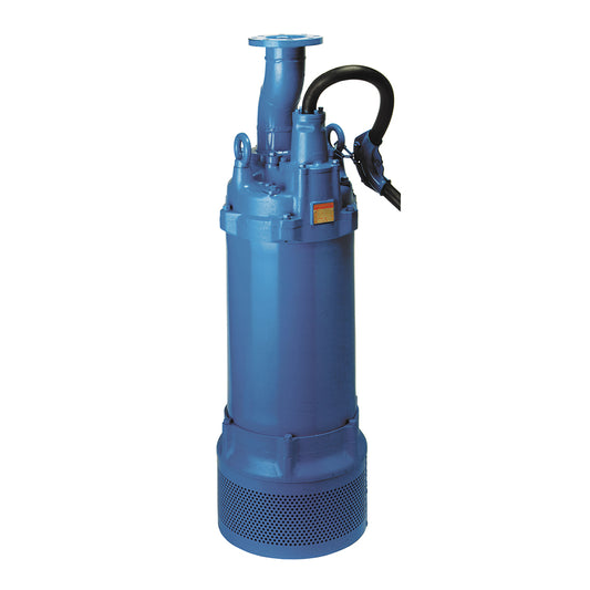 Tsurumi LH622 Submersible Dewatering Pumps studio shot (blue)