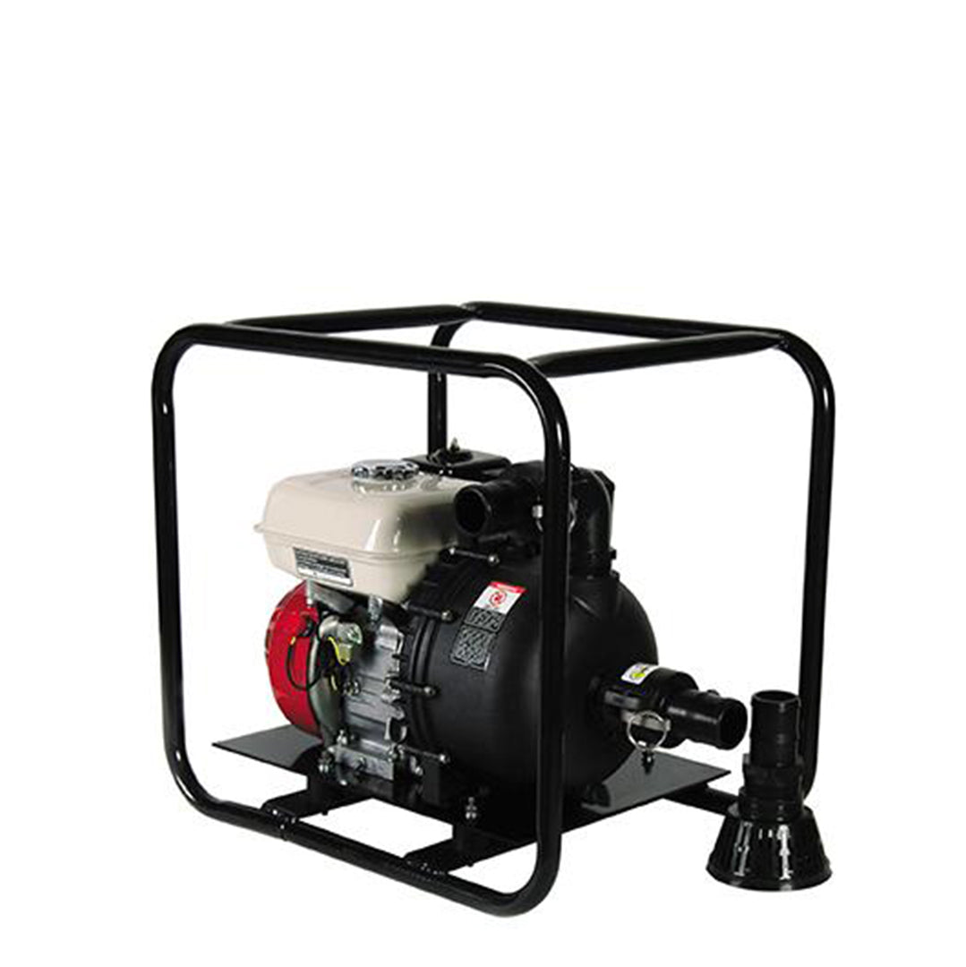Obart Select 25P POLY Self Priming Centrifugal pump- fitted with black tubuluar protective frame