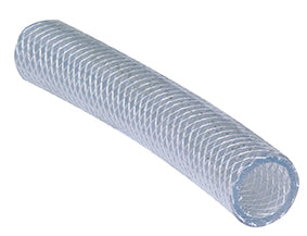 Close Up image- Braided Suction and Delivery Hose (1/2" - 1 1/4") Clear PVC flexible hose