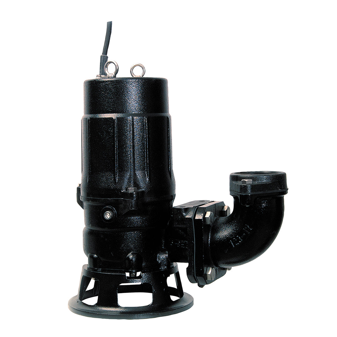 Tsurumi C Sewage Cutter Pumps- cast iron- with elbow (optional extra) for free-standing