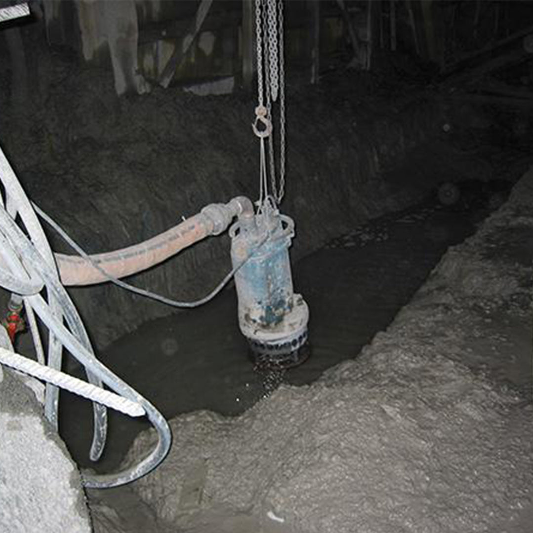 GPN Heavy-Duty Slurry Pump- location shot, pump being used underground 