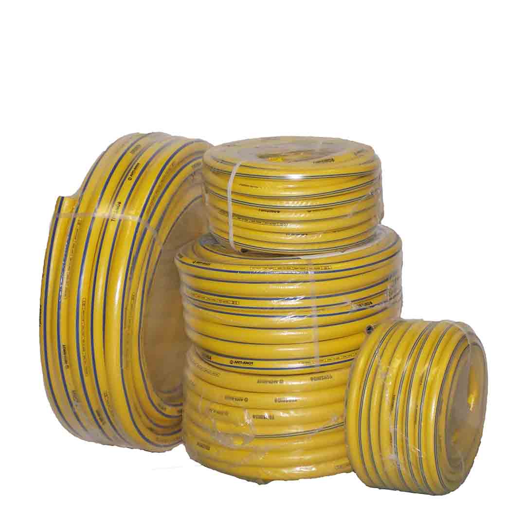 Large Reels- Yellow PVC Obart Select High Pressure Delivery Hose (1/2"-2")