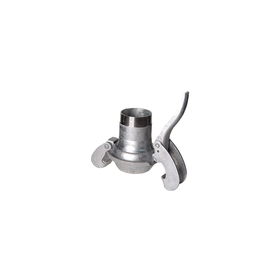 Lever lock coupling - male c/w male BSP - Galvanised Steel