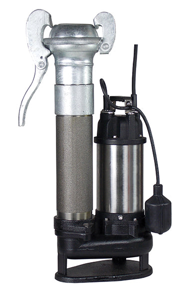 SV Portable Submersible Pump with Lever Lock attached